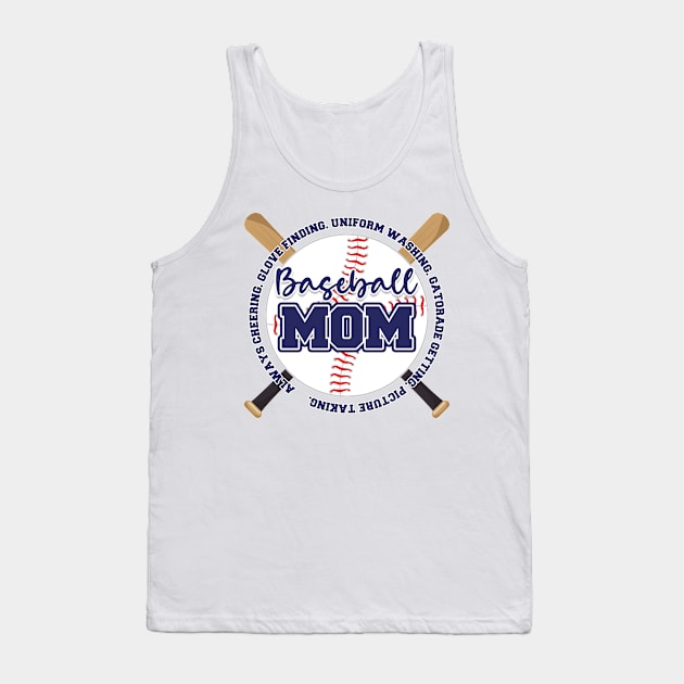 Baseball Mom Tee Baseball Quotes Leopard Baseball Mom Life Baseball Lover Gift Tank Top by ttao4164